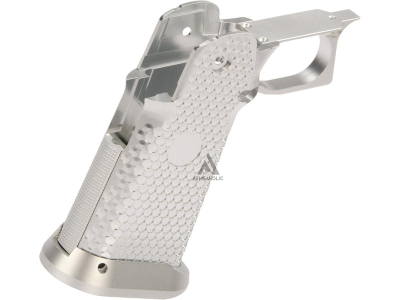Load image into Gallery viewer, KF CNC Aluminum Grip for Tokyo Marui Hi-Capa Airsoft Pistols - Silver #KF51-301SV