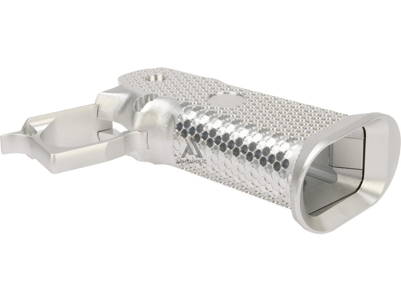 Load image into Gallery viewer, KF CNC Aluminum Grip for Tokyo Marui Hi-Capa Airsoft Pistols - Silver #KF51-301SV
