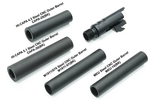 Load image into Gallery viewer, Guarder Steel CNC Chamber for MARUI .45 Series - TYPE B #M1911-44(B)BK