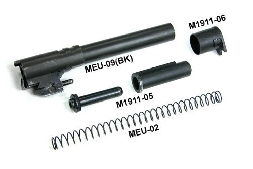 Load image into Gallery viewer, Guarder Aluminum Slide & Frame for MARUI MEU.45 (TRP/Black) #MEU-05(C)BK