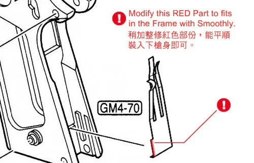 Load image into Gallery viewer, Guarder Aluminum Slide & Frame for MARUI MEU.45 (TRP/Black) #MEU-05(C)BK