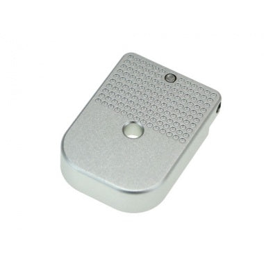 Load image into Gallery viewer, CowCow D01 Dottac Magazine Base For Marui Hi-Capa Series - Silver #CCT-TMHC-002