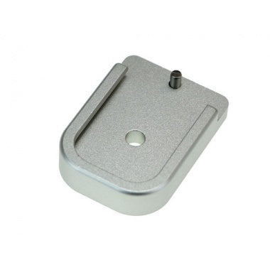 Load image into Gallery viewer, CowCow D01 Dottac Magazine Base For Marui Hi-Capa Series - Silver #CCT-TMHC-002