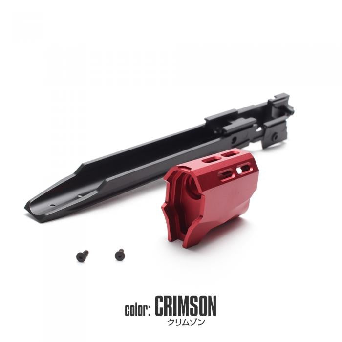 Load image into Gallery viewer, NINE BALL Hi-Capa Custom Lower Frame R Edge 5.1 &amp; Compensator - Red
