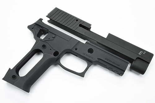 Load image into Gallery viewer, Guarder Aluminum Slide & Frame For MARUI P226 E2 (Black/E2 Marking) - 2022 New Version #P226-35(BK)