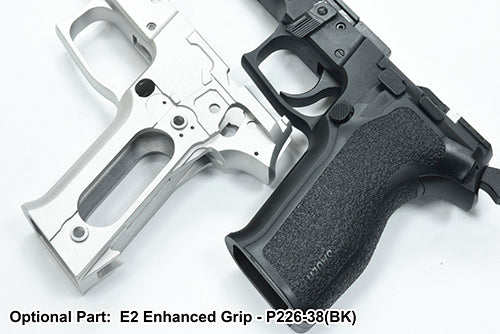 Load image into Gallery viewer, Guarder Aluminum Slide & Frame For MARUI P226 E2 (Black/E2 Marking) - 2022 New Version #P226-35(BK)
