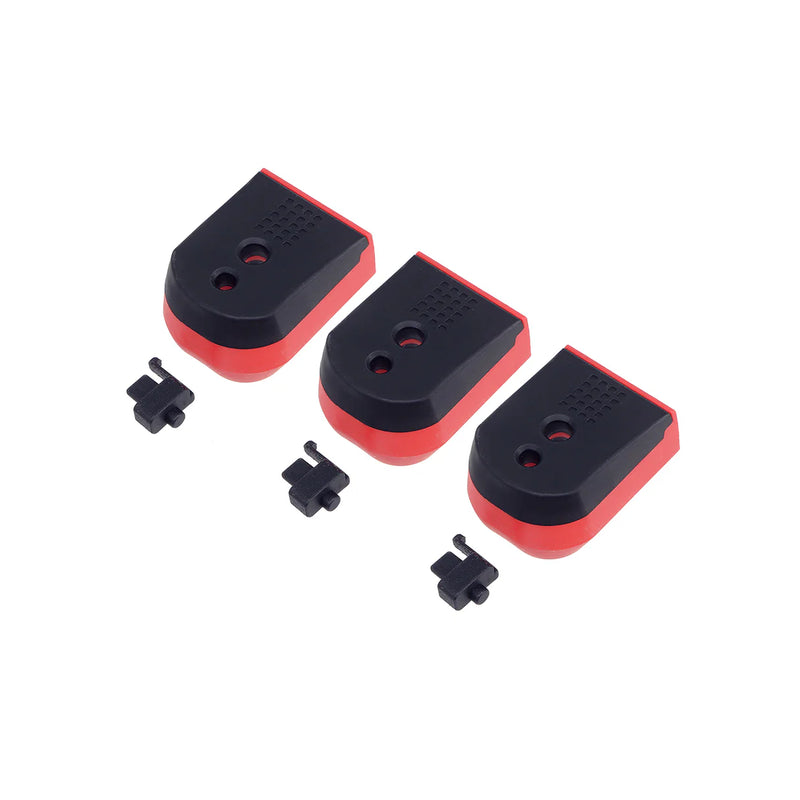 Load image into Gallery viewer, PTS Enhanced Pistol Shockplate 3 Pack - Red for Hi-Capa GBB #PT162450843