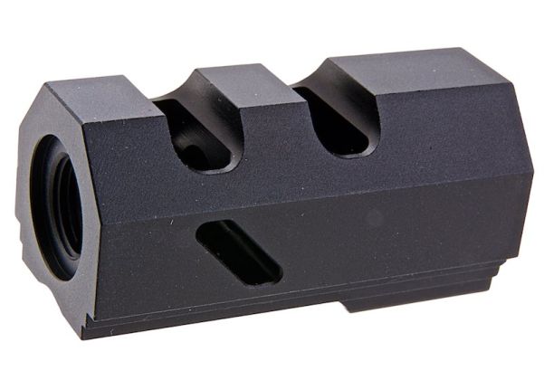 Load image into Gallery viewer, Revanchist 14mm CCW Dr.Black Style Compensator For Hi-Capa GBBP Series RA_10237