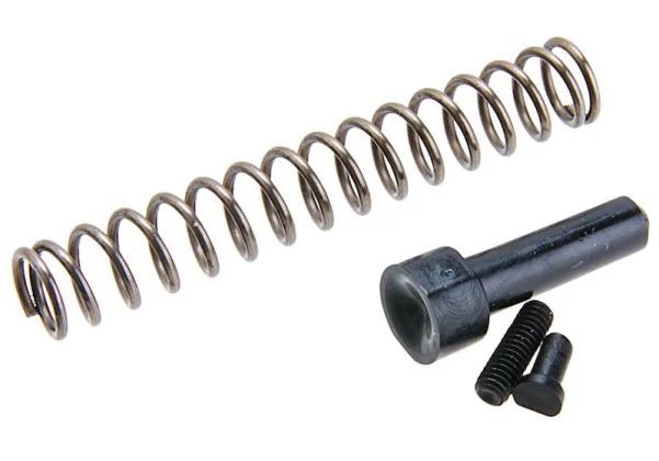 Load image into Gallery viewer, Revanchist Airsoft Brass Spring Housing V2 for Hi-Capa GBB (Raw Brass / Black)