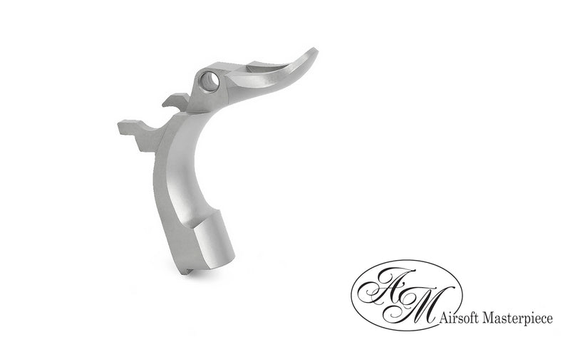 Load image into Gallery viewer, Airsoft Masterpiece Steel Grip Safety – S Style (Silver) #SGS-2SM