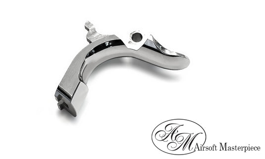 Airsoft Masterpiece Steel Grip Safety – S Style (Shinly Silver)