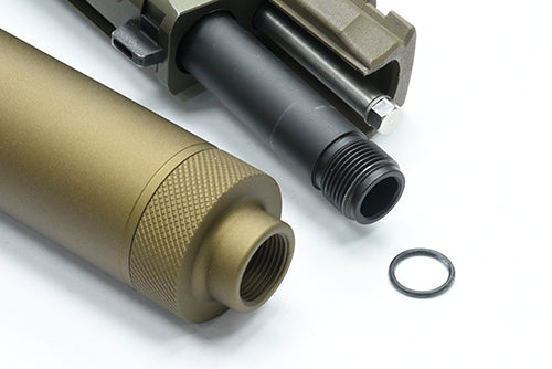 Load image into Gallery viewer, Guarder Compact Pistol Silencer (2023 Ver./FDE/14mm Negative) #SILENCER-13(B)FDE
