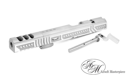 Airsoft Masterpiece LimCat SaberCat Open slide for Hi-Capa Series #SK-SABERC-O - Silver