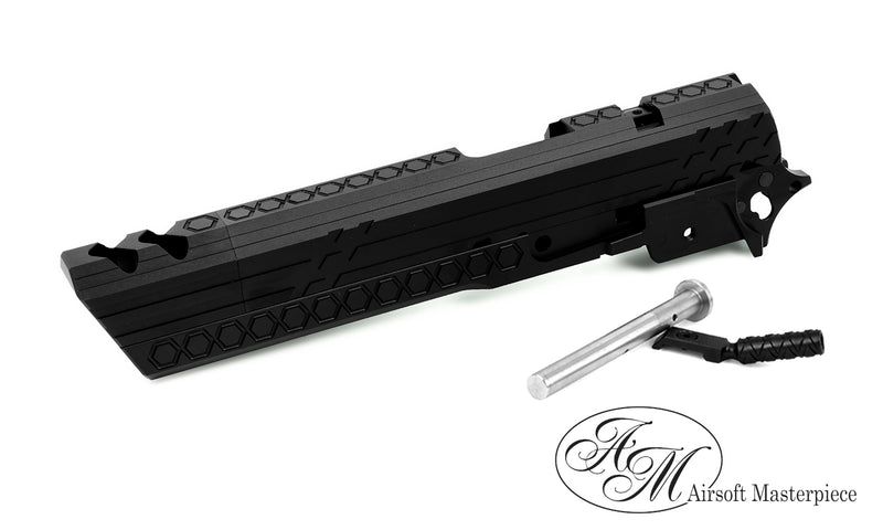 Load image into Gallery viewer, Airsoft Masterpiece SMOKING HOLES Open Slide Kit for Hi-CAPA - Black #SK-SHK-OBK