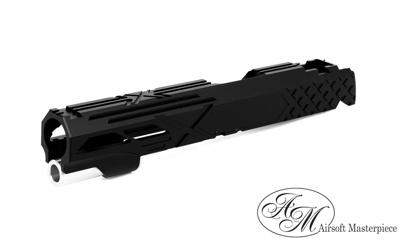 Load image into Gallery viewer, Airsoft Masterpiece Custom “X2 ver.2” Standard Slide for Hi-CAPA/1911 #SL-AMC24-51 (3 Colors)