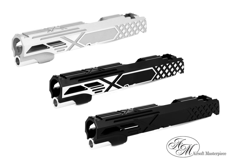 Load image into Gallery viewer, Airsoft Masterpiece Custom “X2 ver.2” Standard Slide for Hi-CAPA/1911 #SL-AMC24-51 (3 Colors)