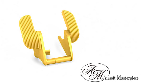 Airsoft Masterpiece Steel Thumb Safety – SV Wide (Gold)