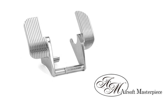 Airsoft Masterpiece Steel Thumb Safety – SV Wide (Silver)