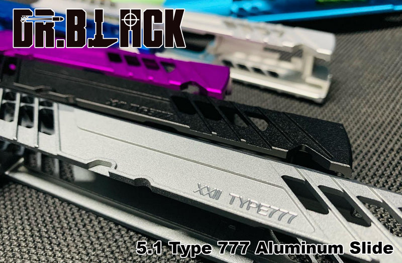 Load image into Gallery viewer, DR.BLACK Type 777 Aluminum Slide for Hi-CAPA 5.1 - Black