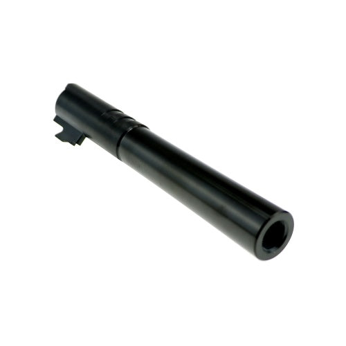 Load image into Gallery viewer, CowCow OB1 5.1 SS Threaded Outer Barrel (.45 marking) - Black For Marui Hi-Capa Series #CCT-TMHC-012
