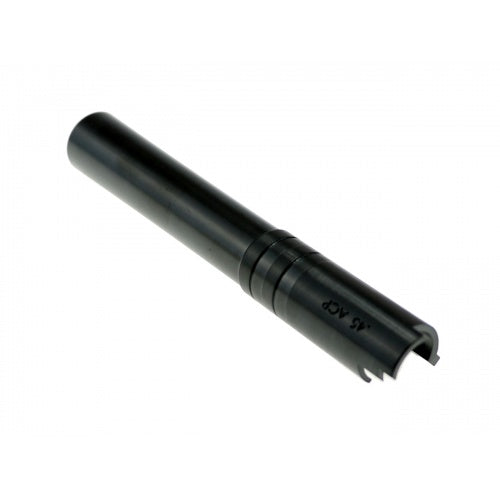 CowCow OB1 5.1 SS Threaded Outer Barrel (.45 marking) - Black For Marui Hi-Capa Series