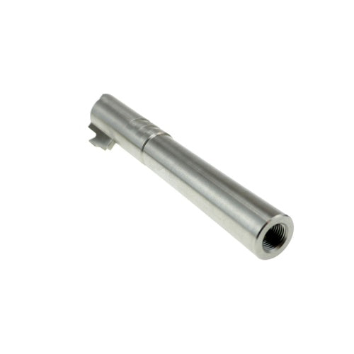 CowCow OB1 5.1 SS Threaded Outer Barrel (.45 marking) - Silver For Marui Hi-Capa Series