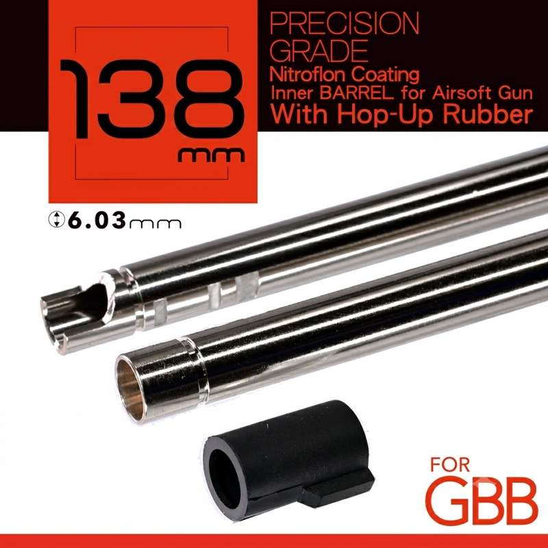 Load image into Gallery viewer, UNICORN Nitroflon Coating 6.03MM Ultimate Precision 138mm Inner Barrel For GBB