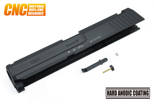 Load image into Gallery viewer, Guarder Aluminum CNC Slide Set for MARUI USP (9mm/Black) #USP-06(BK)