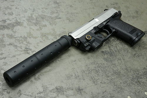 Load image into Gallery viewer, Guarder Steel CNC Threaded Outer Barrel for MARUI USP (14mm Negative/Black) #USP-10(BK)