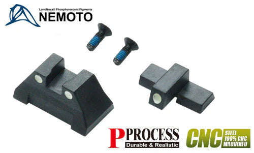 Load image into Gallery viewer, Guarder Steel Luminous Sight Set for MARUI USP Compact #USP-22 (White)