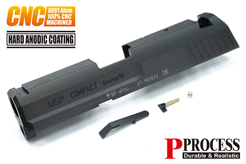 Guarder Aluminum CNC Slide Set for MARUI USP Compact (Black) #USP-36(BK)