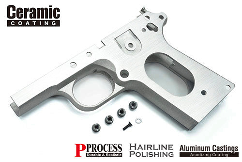 Load image into Gallery viewer, Guarder Aluminum Frame for MARUI V10 (CERAMIC/Silver Polishing) #V10-41C(SV-H)
