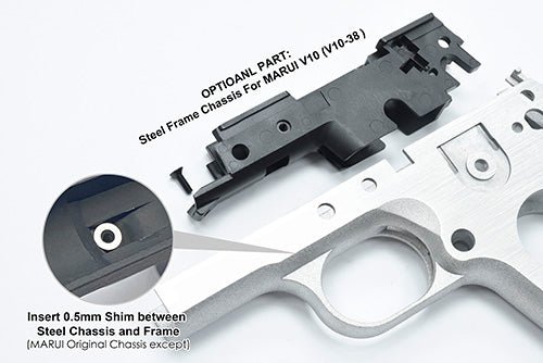 Load image into Gallery viewer, Guarder Aluminum Frame for MARUI V10 (CERAMIC/Silver Polishing) #V10-41C(SV-H)
