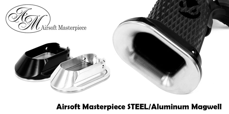 Load image into Gallery viewer, Airsoft Masterpiece Steel / Aluminum Hugh Magwell for Aluminum Grip (2 colors) #MW-SH01
