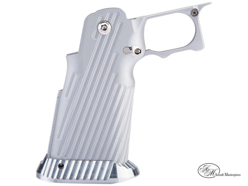 Load image into Gallery viewer, Airsoft Masterpiece Aluminum Grip for Hi-CAPA Type 15 (Infinity) Silver #G-15-SL