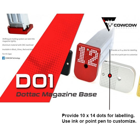COWCOW CowCow D01 Dottac Magazine Base for Marui Hi-Capa