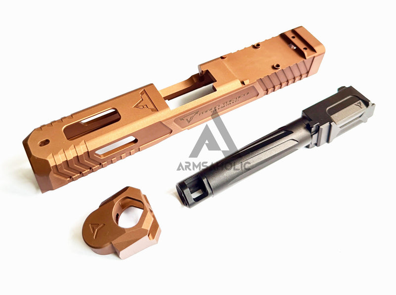 Load image into Gallery viewer, Bomber T-style Combat Master XR G45 RMR slide set for Marui G17/G19 Gen5 GBB Airsoft ( Official version )