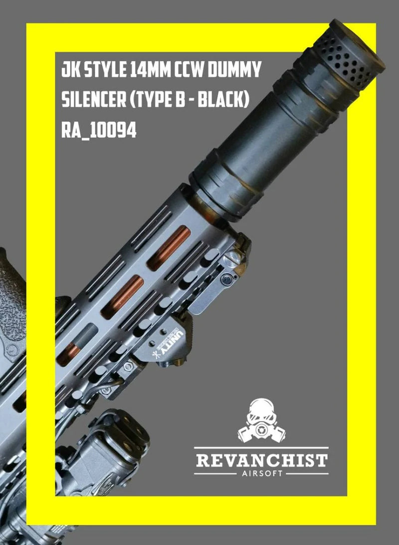 Load image into Gallery viewer, Revanchist JK Style 14mm CCW Dummy Barrel Extension (Type B - Black) #RA_10094