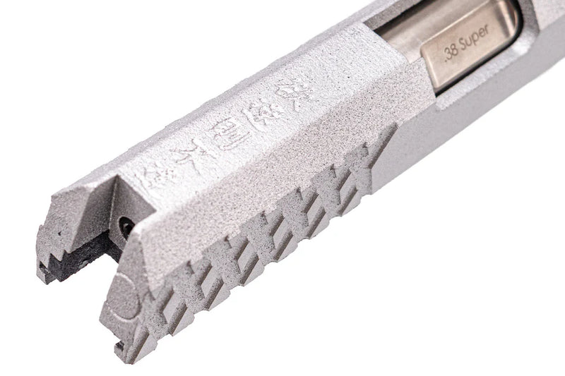 Load image into Gallery viewer, Revanchist 3D Printed 6" Slide Kit " 欲速則不達 " For Marui TM Hi-Capa GBBP Series ( Cerakote Silver ) #RA_10359