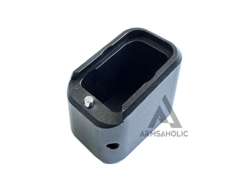 Load image into Gallery viewer, Bomber CNC Aluminum G19 Magazine Basepad for Marui G19 GBB Magazine - Black