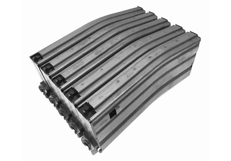 Load image into Gallery viewer, 5pcs Pack Box Set Bomber 130rd Metal Magazine For AEG Airsoft - Black