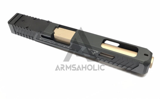 Nova T-Style G34 MOS Aluminum Slide for TM Tokyo Marui Airsoft G17 / 34 GBB Series - Shiny Black