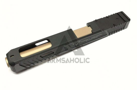 Nova T-Style G34 MOS Aluminum Slide for TM Tokyo Marui Airsoft G17 / 34 GBB Series - Shiny Black