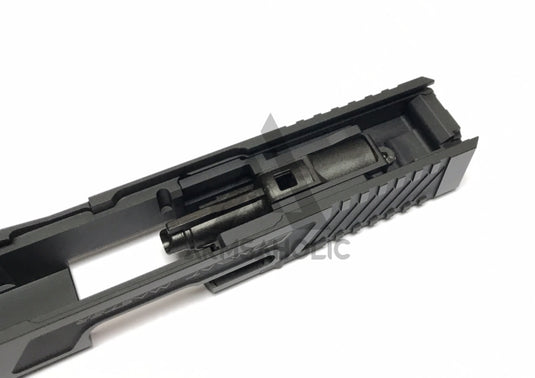 Nova T-Style G34 MOS Aluminum Slide for TM Tokyo Marui Airsoft G17 / 34 GBB Series - Shiny Black