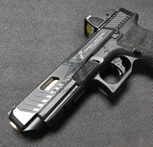Nova T-Style G34 MOS Aluminum Slide for TM Tokyo Marui Airsoft G17 / 34 GBB Series - Shiny Black