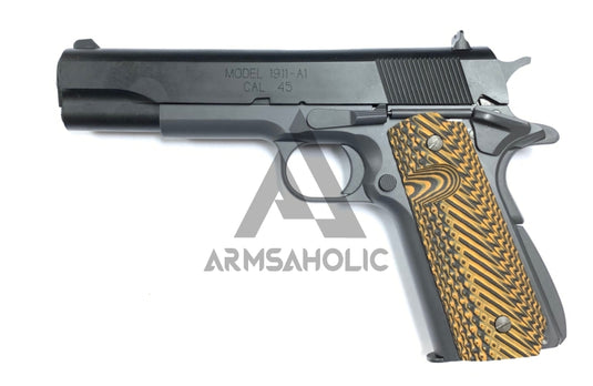 1911 Custom Fiberglass Grip - Brown