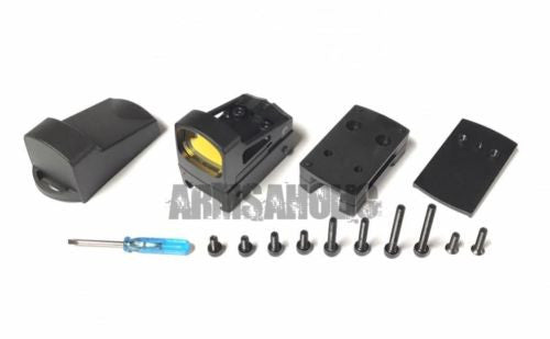 S-Style Reflex Mini Sight with Glk mount Vented Mount & Spacers for Airsoft