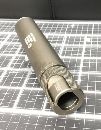 G Style Halo 5.56mm Silencer Suppressor for Tactical Airsoft - Silver