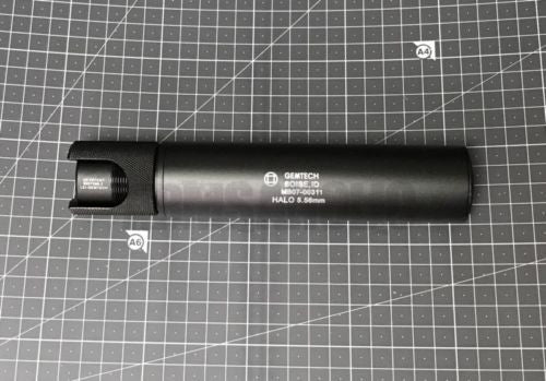 G Style Halo 5.56mm Silencer Suppressor for Tactical Airsoft - Black