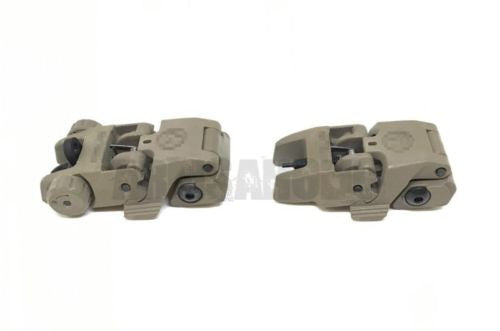 Rail-mounted Front & Rear Folding Battle Polymer Sight M4 style for Airsoft